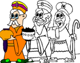 Coloring page The Three Wise Men painted byjoeterix