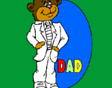 Coloring page Father bear painted bymoshi count