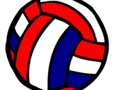 Coloring page Volleyball ball painted bycourtney