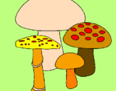Coloring page Mushrooms painted byHolly