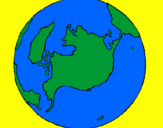 Coloring page Planet Earth painted byHelen