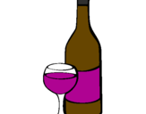 Coloring page Wine painted bykeke
