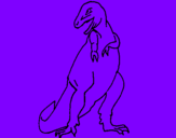 Coloring page Tyrannosaurus rex painted byANGEL