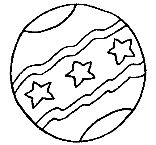 Coloring page Big ball painted bydoodle