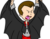 Coloring page Little Dracula painted byAlexia