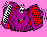 Coloring page Accordion painted byTHEO
