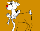 Coloring page Reindeer painted byPATRICIA
