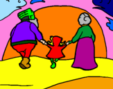 Coloring page Little red riding hood 20 painted bymin
