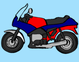 Coloring page Motorbike painted byWyatt