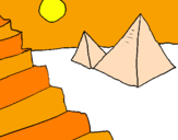 Coloring page Pyramids painted byaiste112