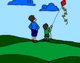 Coloring page Kite painted bykevin