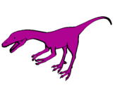 Coloring page Velociraptor II painted byasd