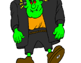 Coloring page Frankenstein painted bymicah