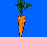 Coloring page carrot painted byBarbie