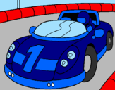 Coloring page Race car painted byPRINSES 45 