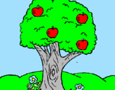 Coloring page Apple tree painted byhanaeel