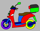 Coloring page Autocycle painted byJonas