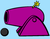 Coloring page Cannon painted bymiguel