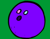 Coloring page Bowling ball painted bypopstar89