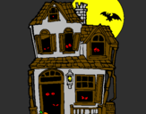 Coloring page Mysterious house II painted byCandyRules