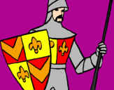 Coloring page Knight of the Court painted byWXJerry