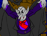 Coloring page Dracula painted byKenny