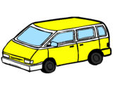 Coloring page Family car painted bynahuel
