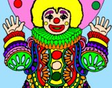 Coloring page Clown dressed up painted byNFFFDRA