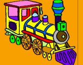 Coloring page Train painted bySampson by Nate
