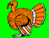 Coloring page Turkey painted bySue
