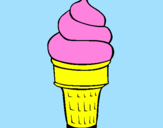 Coloring page Soft ice-cream painted byZara666