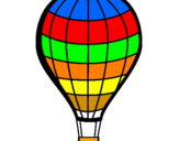 Coloring page Hot-air balloon painted bychandana