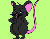 Coloring page Mouse painted byCandie
