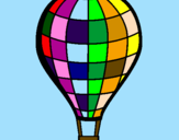 Coloring page Hot-air balloon painted bylorenzo