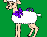 Coloring page Lamb painted byNesia C