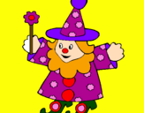 Coloring page Little witch painted byrossa