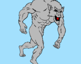 Coloring page Werewolf painted bypanayiotis