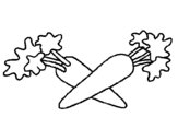Coloring page carrots painted bypo