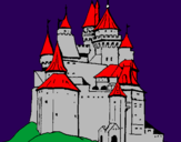 Coloring page Medieval castle painted byJOSH