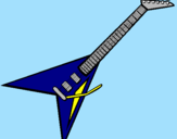 Coloring page Electric guitar II painted byJorge21