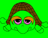 Coloring page Turtle painted bylupita de 13 años