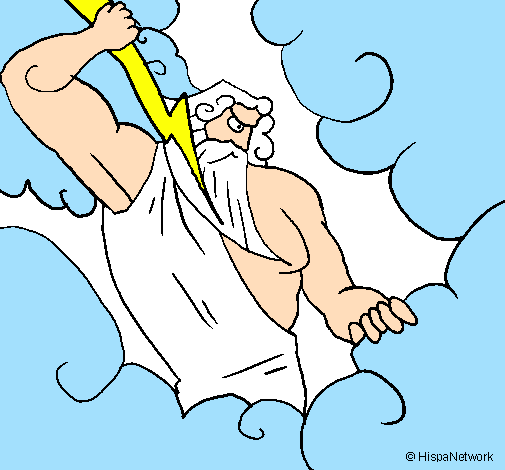 Coloring page Zeus painted bysamuel
