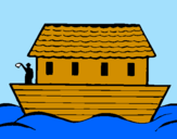Coloring page Noah's ark painted byASIERAURRE