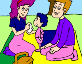 Coloring page The picnic painted byharry4717