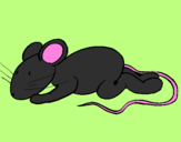 Coloring page Little rat painted byCandie