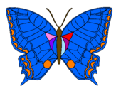 Coloring page Butterfly  painted bydaddy