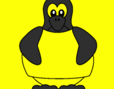 Coloring page Penguin painted bycamille21