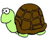 Coloring page Turtle painted byguarda  diujo