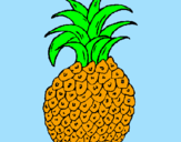 Coloring page pineapple painted byBrooke Lindsey E.