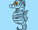 Coloring page Sea horse painted byjonathan
